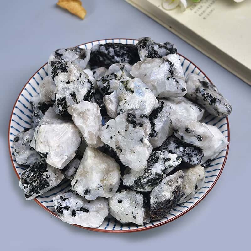 Moonstone with Black Tourmaline Meaning, Balance Benefits & Styling Guide: The Stone of Grounded Intuition & Protection