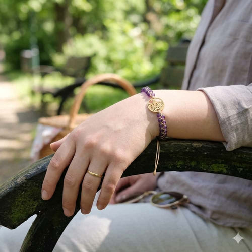 Amethyst Tree of Life Bracelet: Wisdom & Inner Peace Talisman