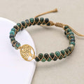 African Turquoise Tree of Life Bracelet Evolution & New Beginnings Talisman