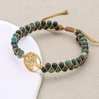 African Turquoise Tree of Life Bracelet Evolution & New Beginnings Talisman