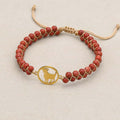 Zodiac Energy Bracelet: 4mm Natural Gemstone & Stainless Steel Healing Jewelry for Men & Women