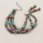 African Turquoise Multi-Gemstone Layered Bracelet: Evolution & Growth