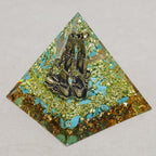 Protection & Renewal Lord Shiva Turquoise Orgone Pyramid Night Light