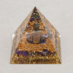 Calm & Intuition: Buddha Amethyst Orgone Pyramid with Night Light Base