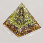 Transformation & Peace: Lord Shiva Amethyst Orgone Pyramid with Night Light Base