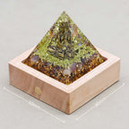 Transformation & Peace: Lord Shiva Amethyst Orgone Pyramid with Night Light Base