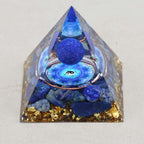 Balance & Wisdom Yin Yang Lapis Lazuli Orgone Pyramid with Night Light Base
