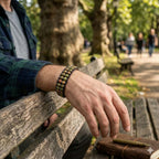 Balance & Vitality: Unakite Hematite Boho Leather Woven Bracelet