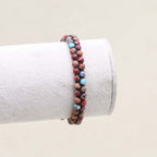 Passion & Vitality: Red Emperor Stone Red Agate Woven Boho Bracelet