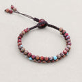 Passion & Vitality: Red Emperor Stone Red Agate Woven Boho Bracelet