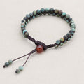 Passion & Vitality: Red Emperor Stone Red Agate Woven Boho Bracelet