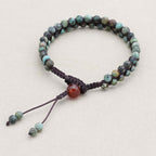 Passion & Vitality: Red Emperor Stone Red Agate Woven Boho Bracelet