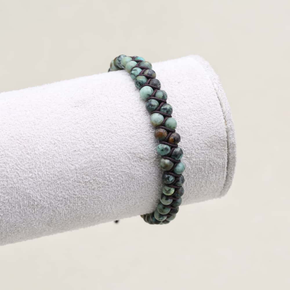 Passion & Vitality: Red Emperor Stone Red Agate Woven Boho Bracelet