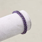 Wisdom & Fortune: Amethyst Red Agate Woven Boho Bracelet