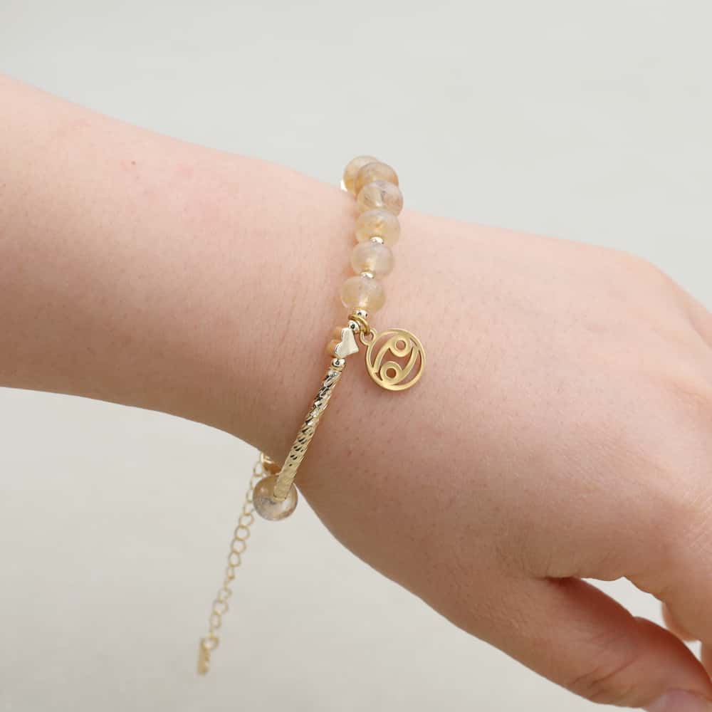 Zodiak-Harmonie Wassermelonenquarz-Kosmik-Armband
