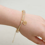 Zodiak-Harmonie Wassermelonenquarz-Kosmik-Armband