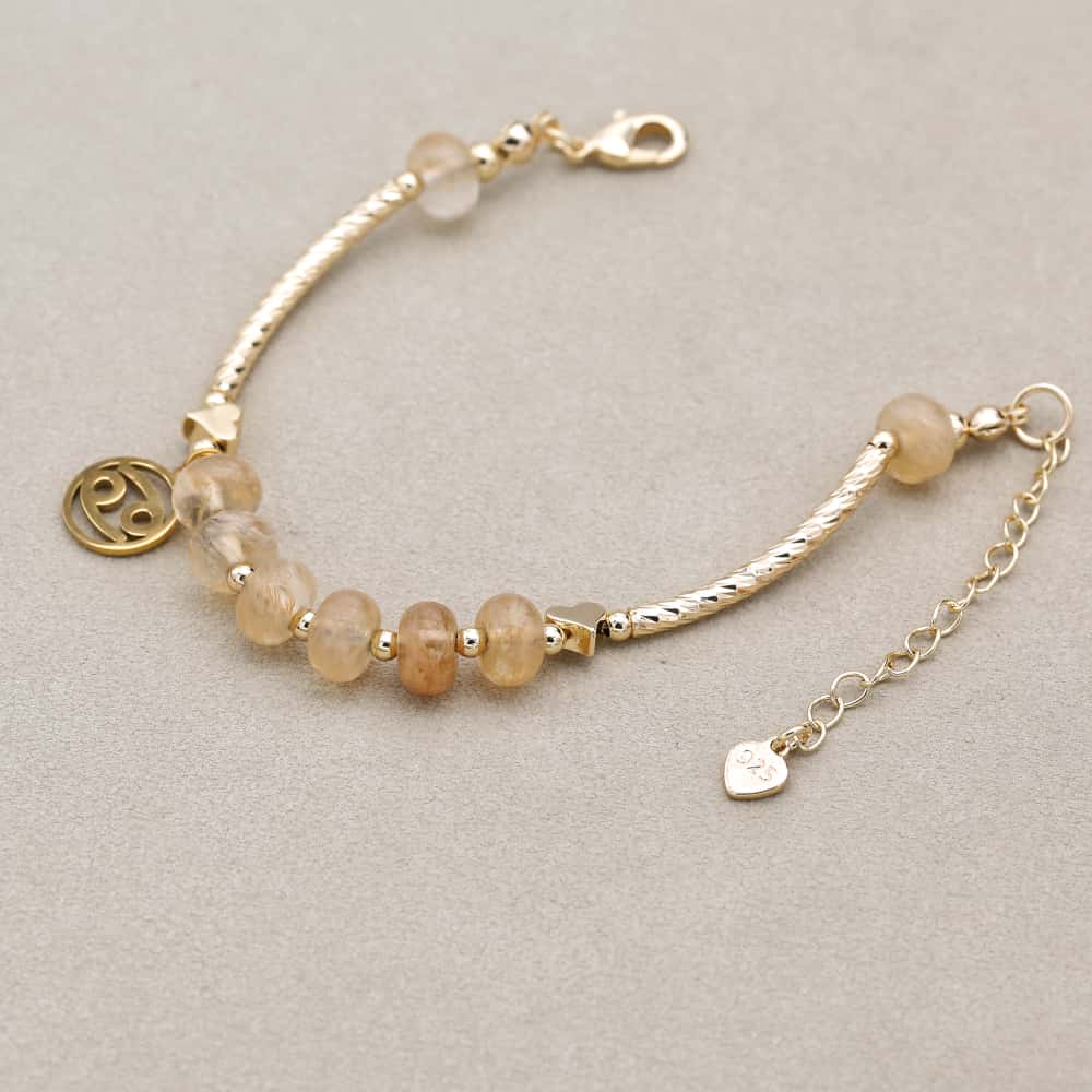 Zodiak-Harmonie Wassermelonenquarz-Kosmik-Armband