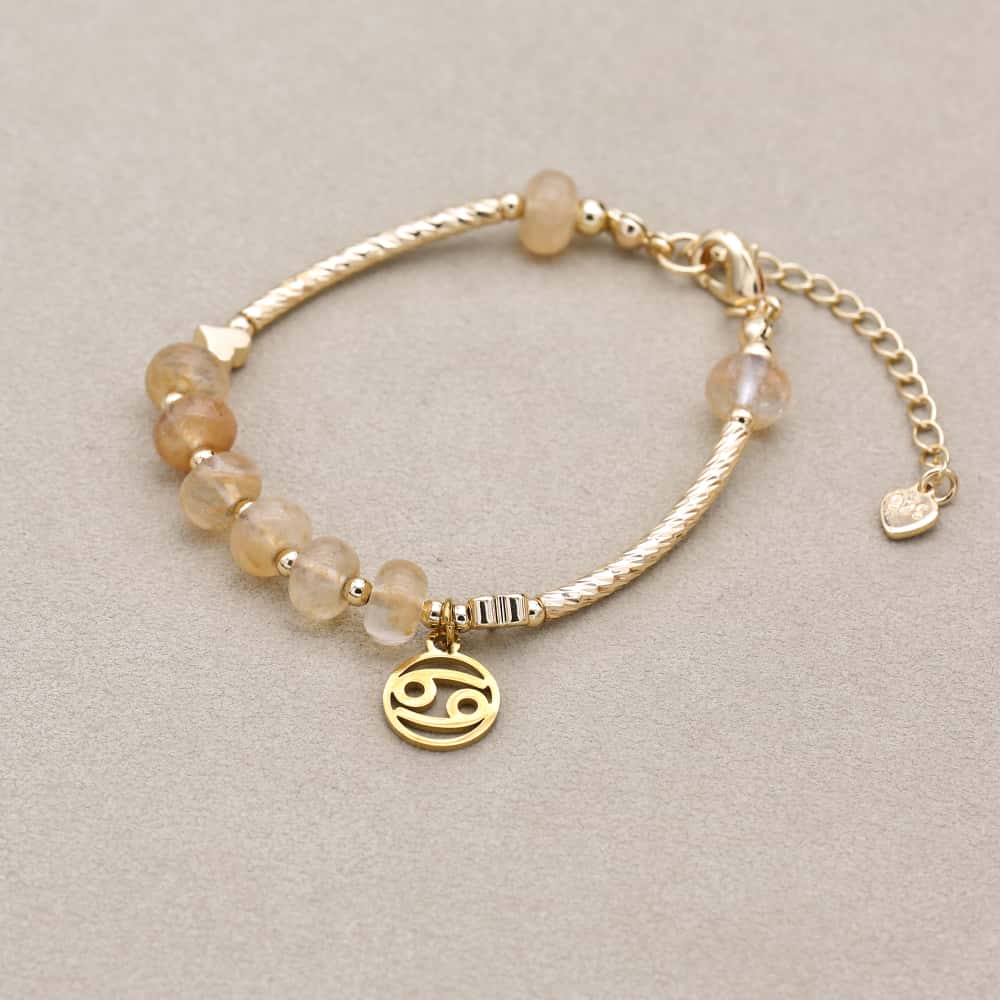Zodiak-Harmonie Wassermelonenquarz-Kosmik-Armband