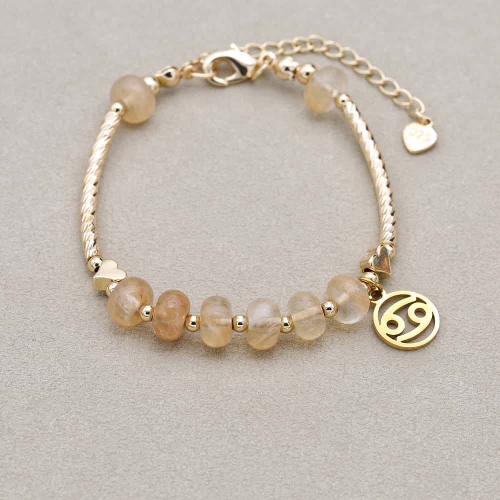 Zodiak-Harmonie Wassermelonenquarz-Kosmik-Armband
