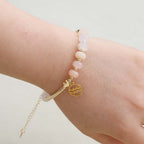 Pulsera de Aventurina Rosa Zodiac Amor y Abundancia