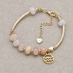 Pulsera de Aventurina Rosa Zodiac Amor y Abundancia
