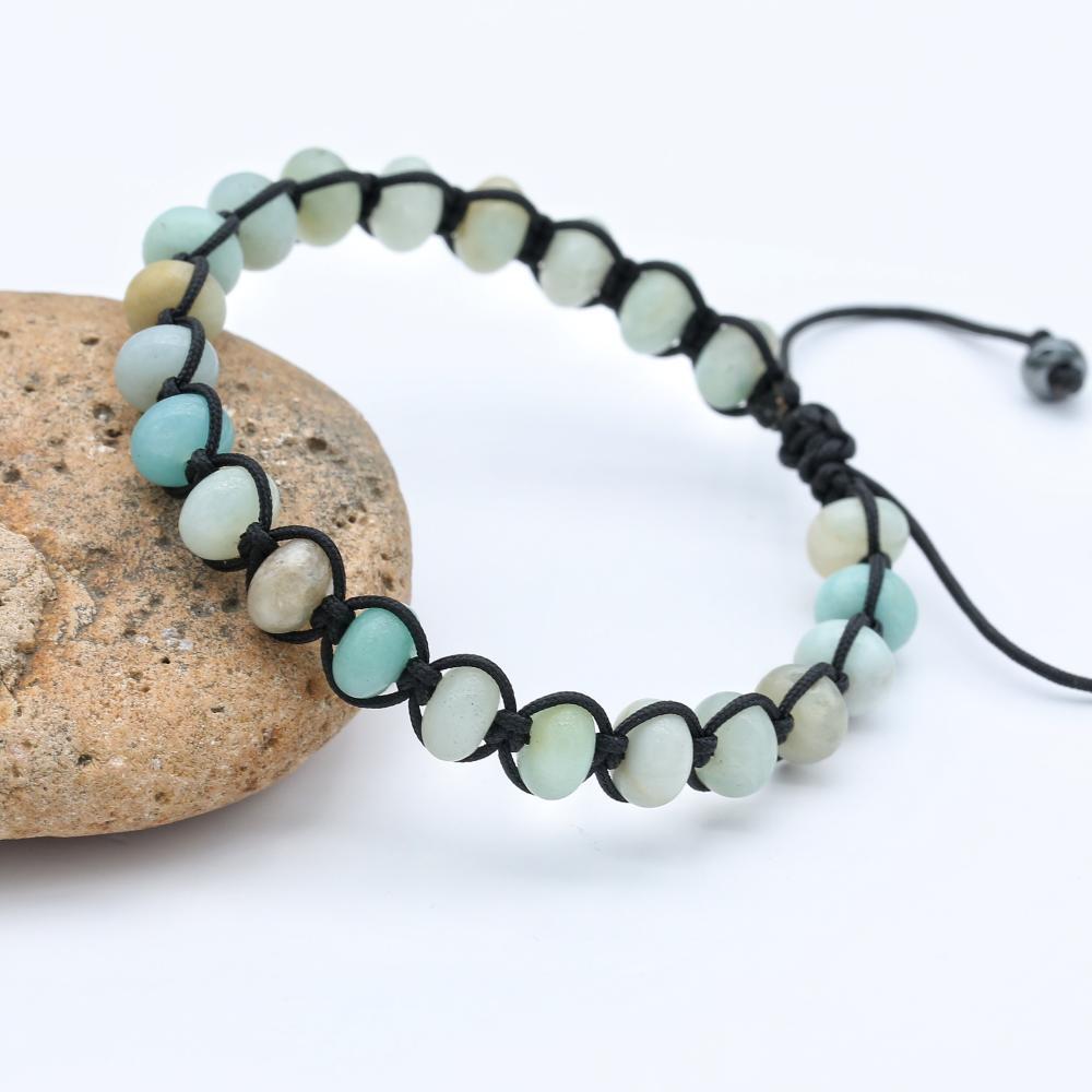 Hope and Harmony Amazonite Braided Bracelet