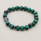 Abundance and Renewal Green Tiger Eye Buddha Bracelet