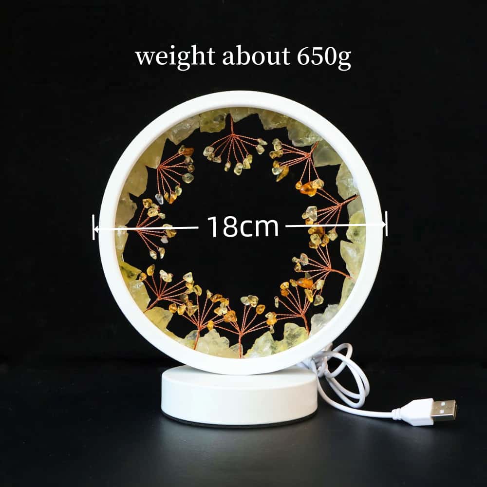 Natural Healing Crystal Tree LED Night Light Ambience Table Lamp