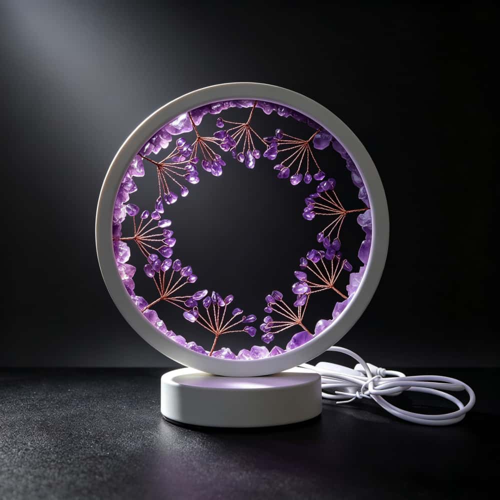 Natural Healing Crystal Tree LED Night Light Ambience Table Lamp