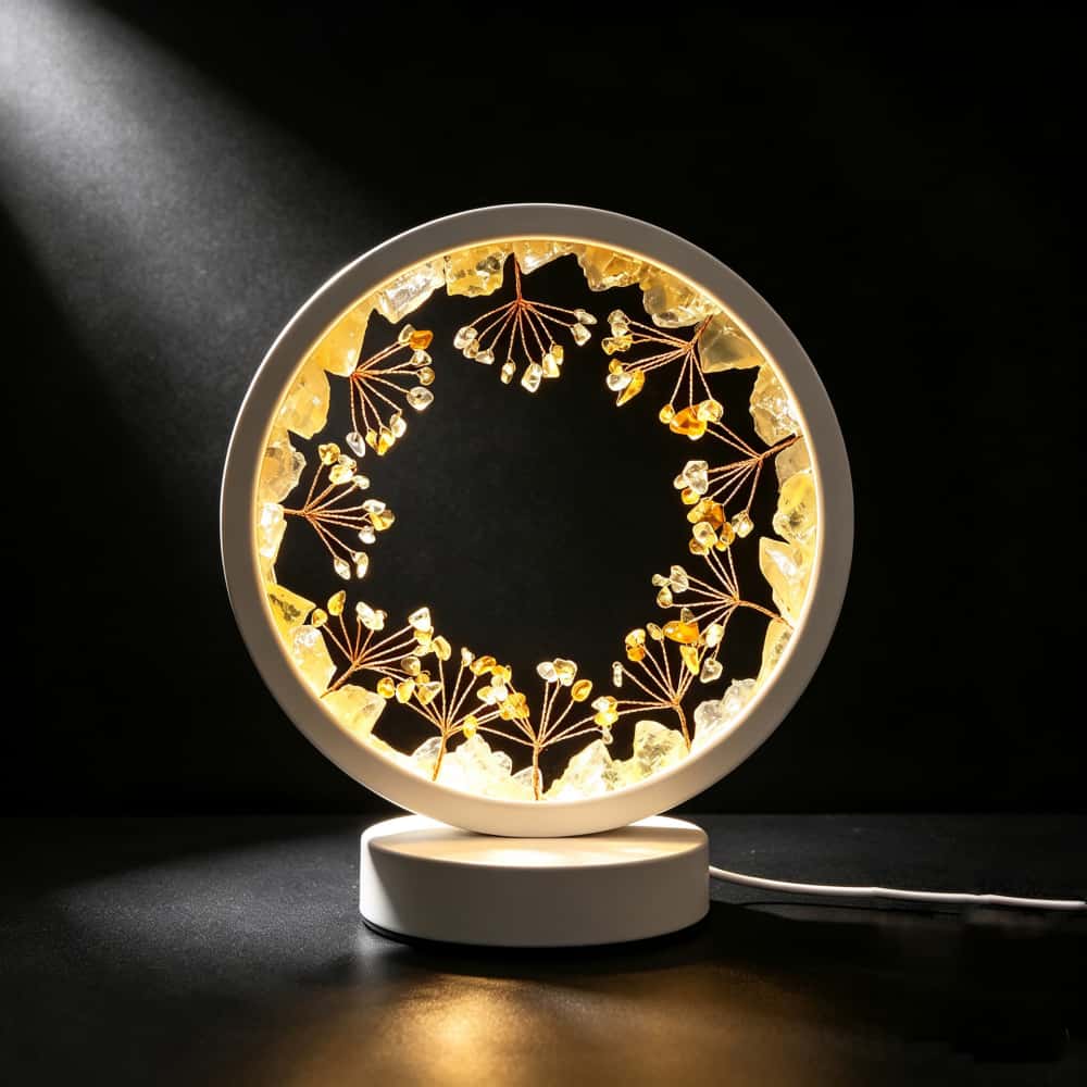Natural Healing Crystal Tree LED Night Light Ambience Table Lamp