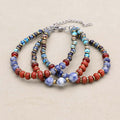 Bracelet triple rang en pierres multiples Harmonie et Force