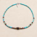 Inner Power and Protection Blue Imperial Jasper Beaded Necklace