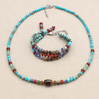 Inner Wisdom and Power Blue Imperial Jasper Jewelry Set