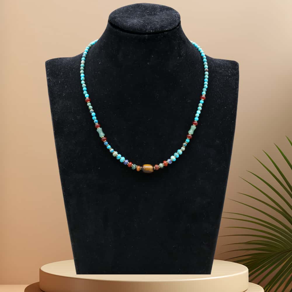 Inner Wisdom and Power Blue Imperial Jasper Jewelry Set
