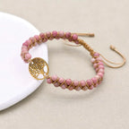 Rhodonite Tree of Life Bracelet: Love & Emotional Healing Talisman