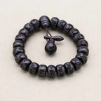 Lightning-Struck Jujube Wood Six-Syllable Mantra Bracelet: Protection & Blessing