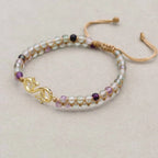 Infinity Butterfly Rainbow Fluorite Bracelet: Eternal Transformation & Focus
