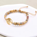 Crazy Lace Agate Tree of Life Bracelet: Laughter & Earthy Vitality Talisman