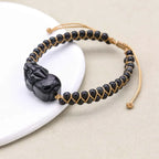 Black Obsidian PiXiu Bracelet: Wealth Attraction & Ultimate Protection