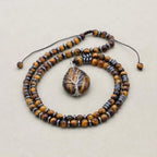 Tiger's Eye Courage Necklace: Tree of Life Protection & Vitality (Unisex)