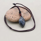 Natural Labradorite Pendant Necklace: Mystical Spectrolite for Intuition & Protection
