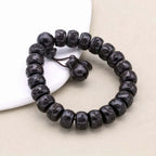 Lightning-Struck Jujube Wood Six-Syllable Mantra Bracelet: Protection & Blessing