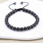 Pulsera de Concha de Coco con Mantra de Protección y Paz