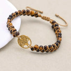 Tiger's Eye Tree of Life Bracelet: Confidence & Protection Talisman