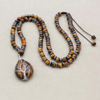 Tiger's Eye Courage Necklace: Tree of Life Protection & Vitality (Unisex)