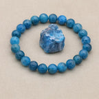 Inspiration and Growth: Blue Apatite Manifestation Catalyst Bracelet