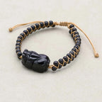 Black Obsidian PiXiu Bracelet: Wealth Attraction & Ultimate Protection