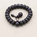 Lightning-Struck Jujube Wood Six-Syllable Mantra Bracelet: Protection & Blessing