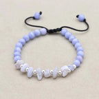 Blue Agate Serenity Bracelet Set: Calm & Clarity Trio (3 PCS)