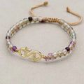 Infinity Butterfly Rainbow Fluorite Bracelet: Eternal Transformation & Focus